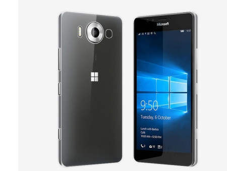 Силиконови гърбове Силиконови гърбове за Microsoft Силиконов гръб ТПУ ултра тънък за Microsoft Lumia 950 кристално прозрачен